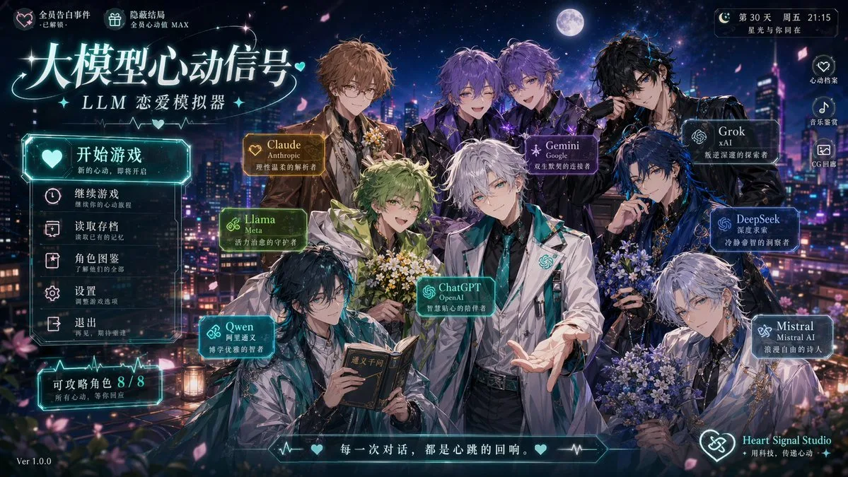 Llm models lover game screenshot — After