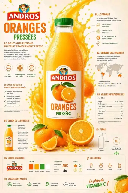 Premium brand infographic advertisement prompt