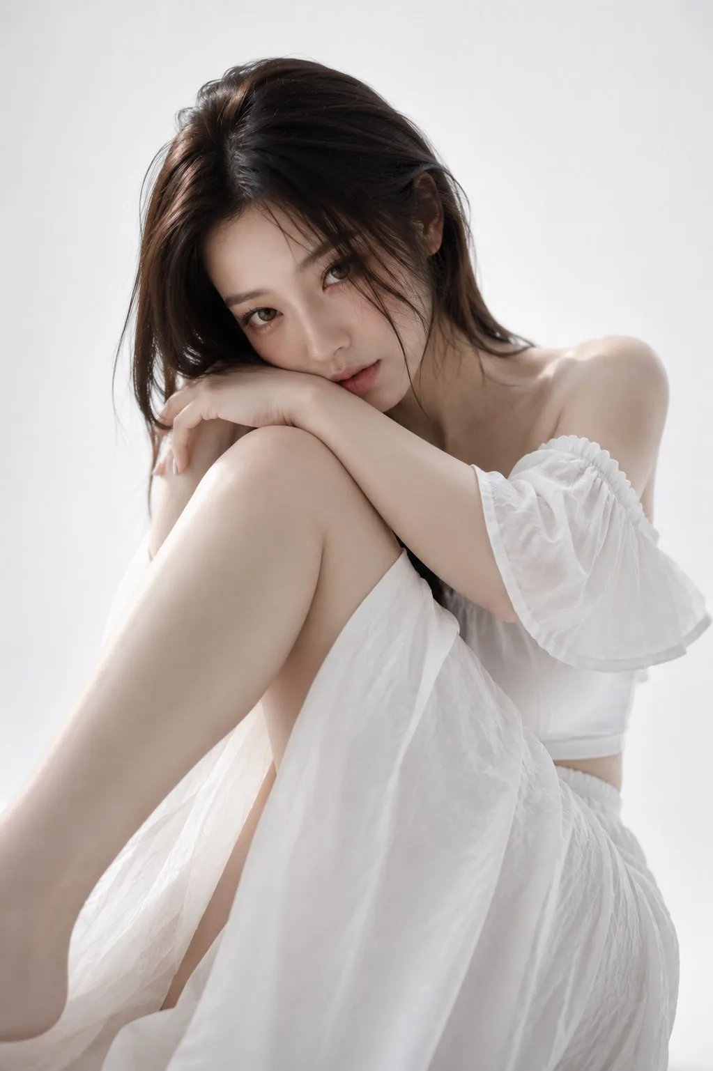 Surreal high fashion asian woman portrait — After