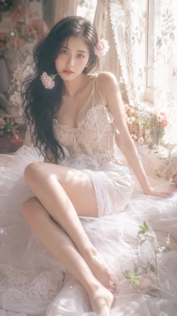 Dreamy vintage east asian portrait photography