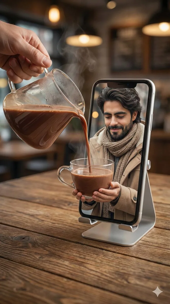 Dimension crossing hot chocolate — Sonra