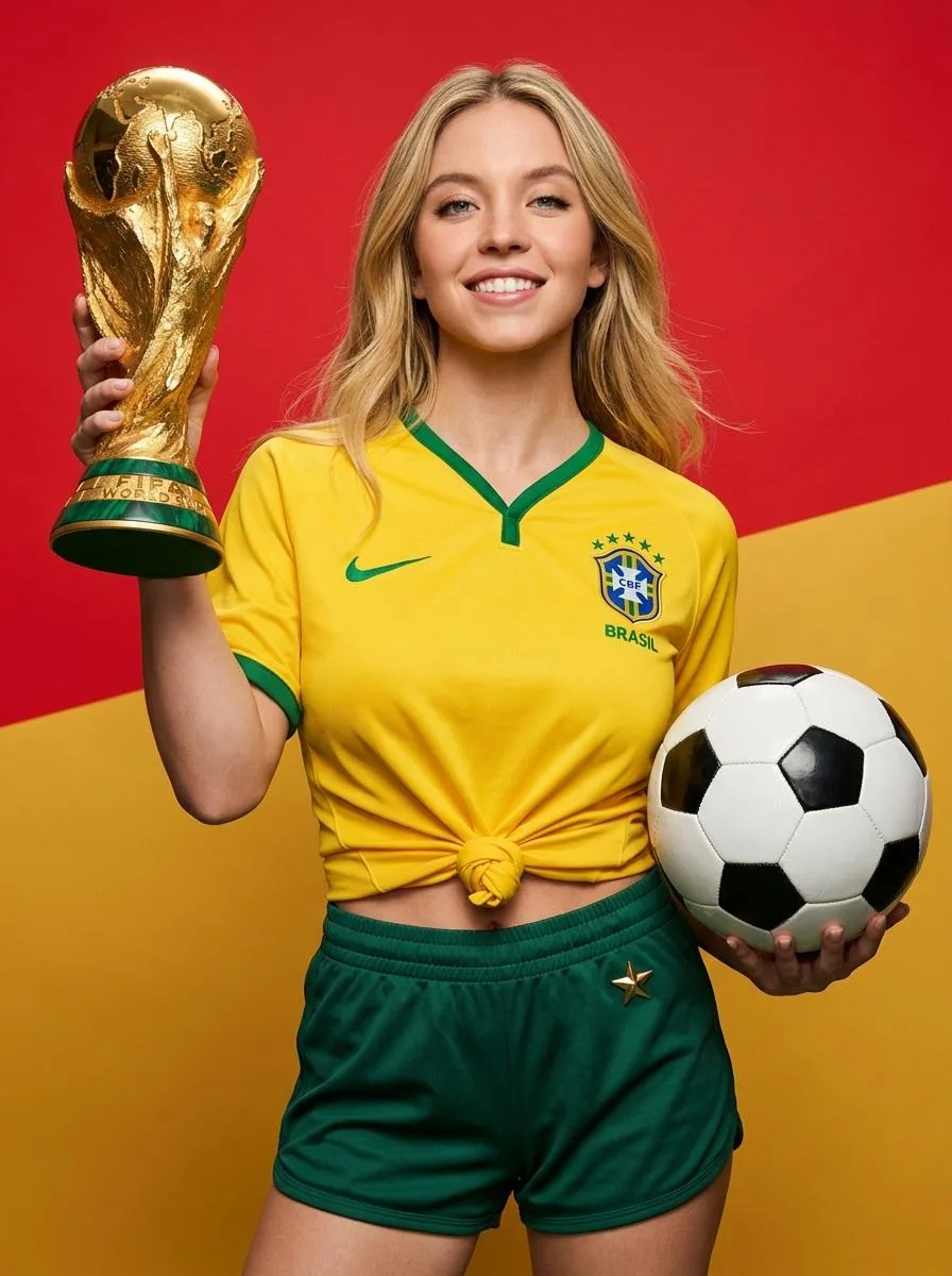 Korean style brazil soccer magazine cover — Sonra