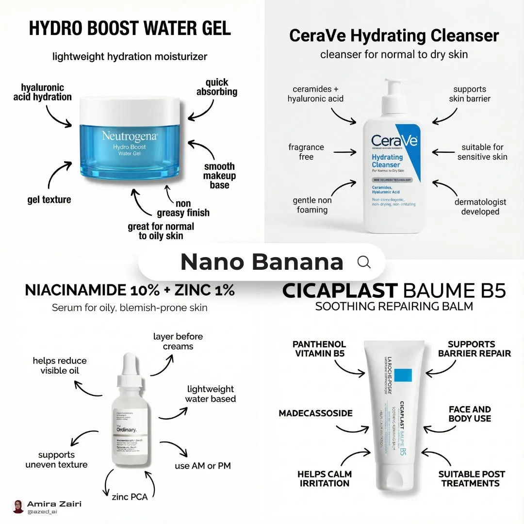 Minimal skincare infographic poster — After