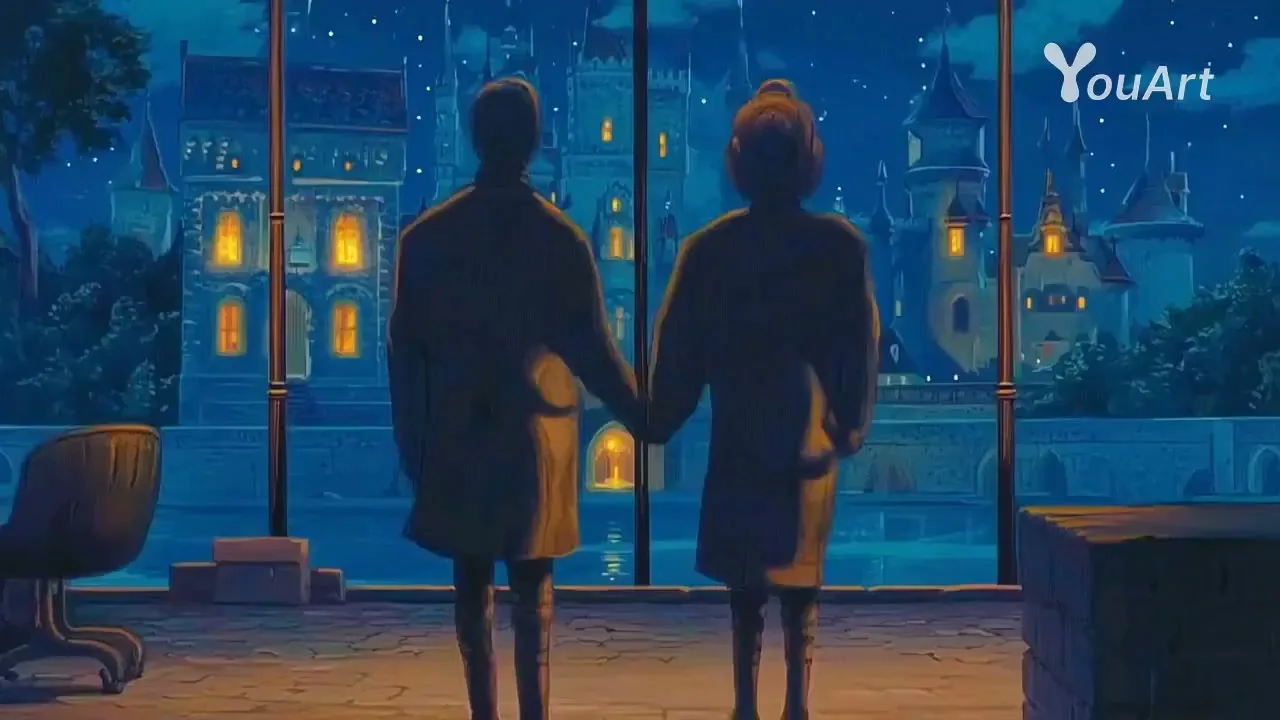 Misty night castle lovers — Sonra