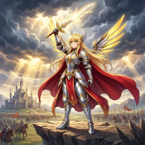 Epic fantasy sword poster