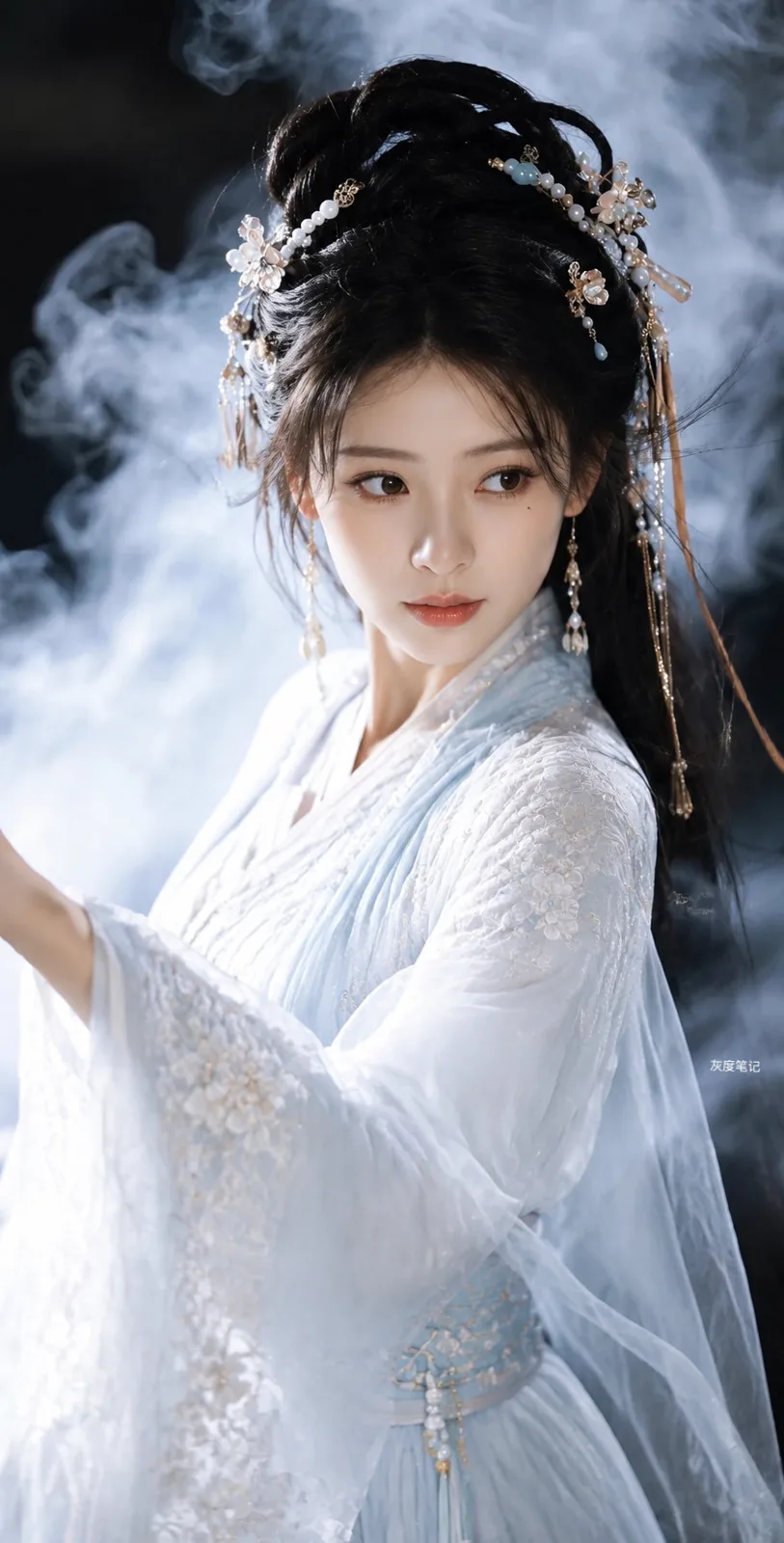 Oriental classical female cinematic portrait — Sonra