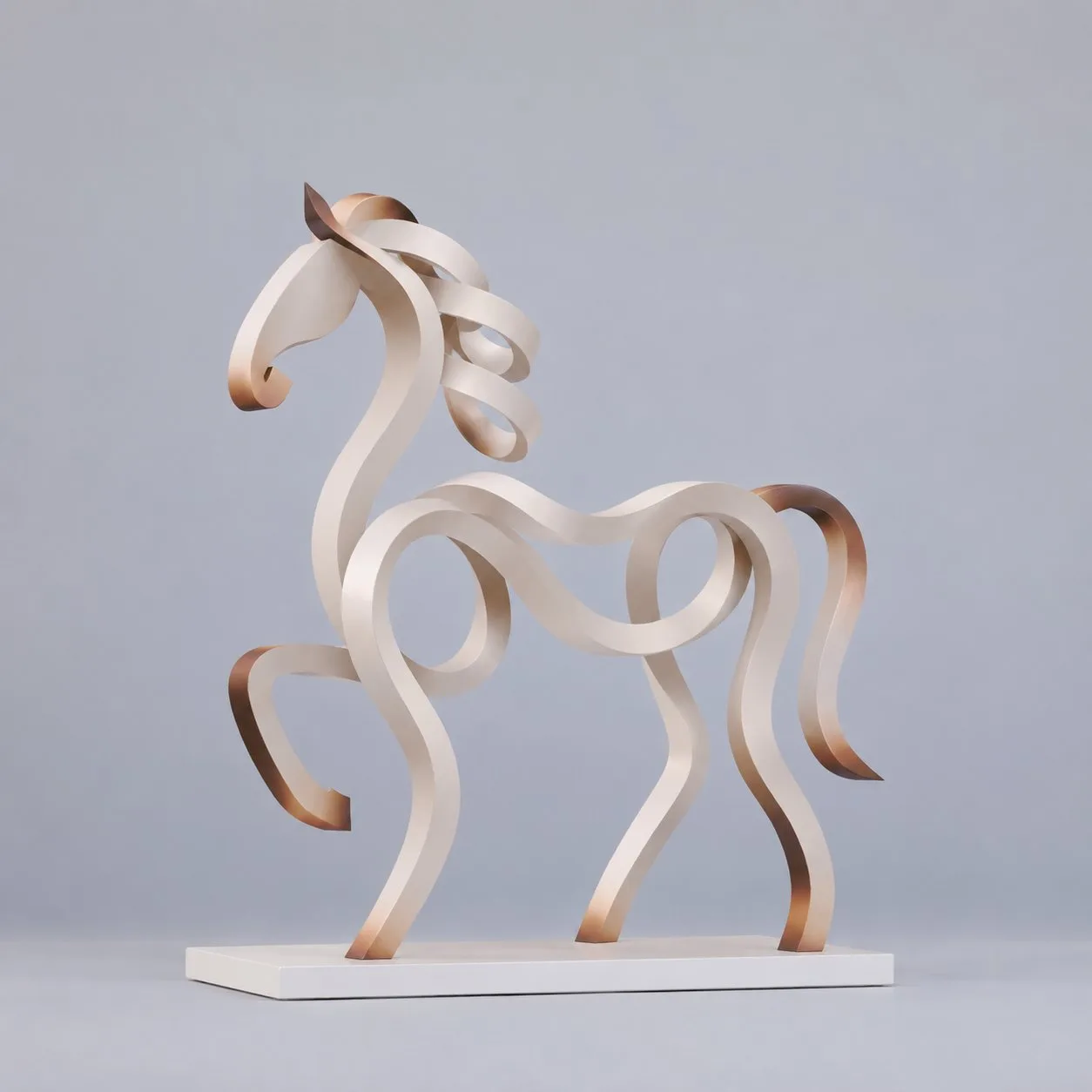 Minimalist high end 3d abstract animal sculpture poster — Sonra