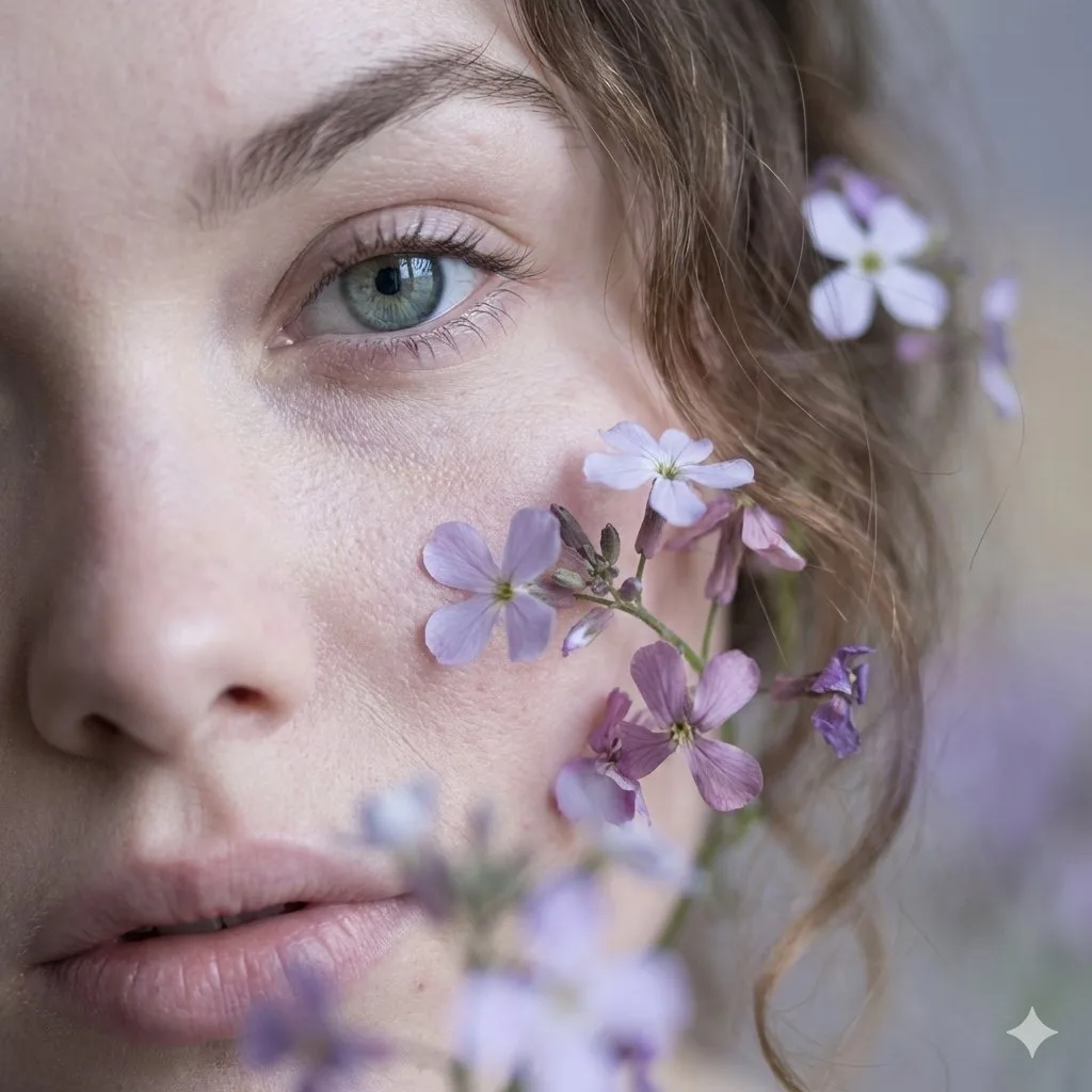 Leica macro real skin melancholic wildflower girl — Sonra