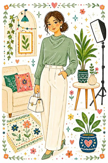 Lively doodle aesthetics handmade illustration