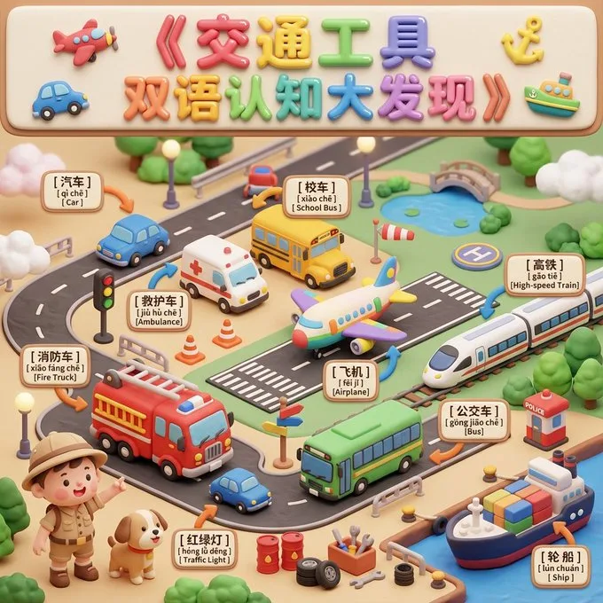 双语认知大发现-交通工具 — Sonra