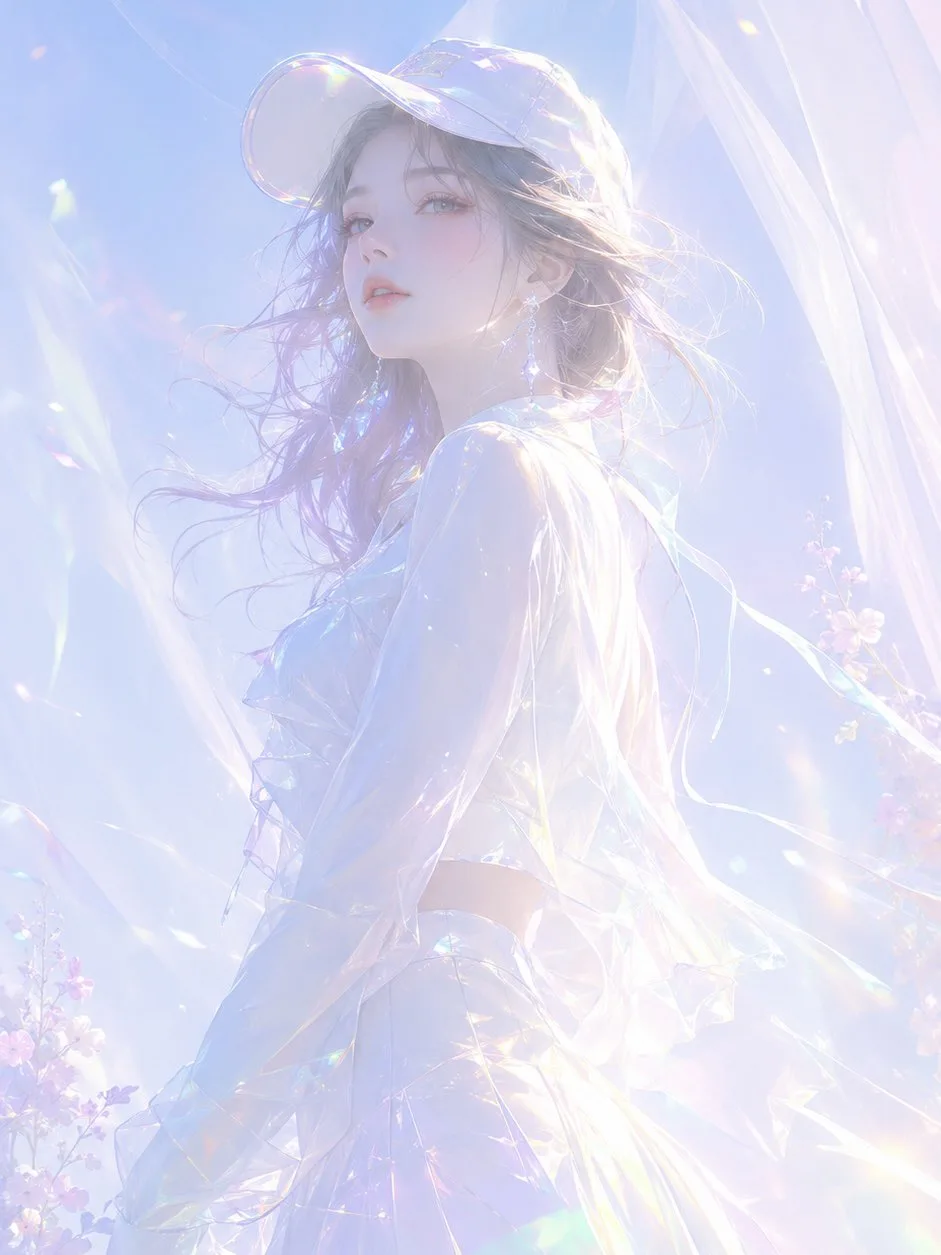 Dreamy iridescent soft light illustration — After