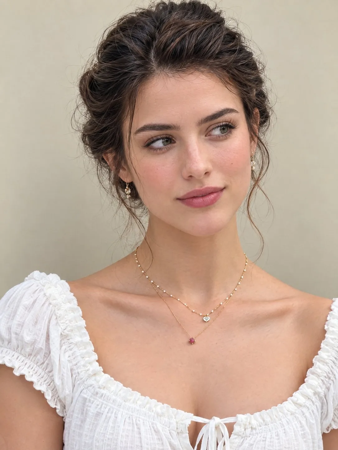 Ultra realistic young woman portrait 8k — Sonra