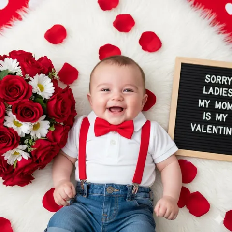 Baby valentine rose petals