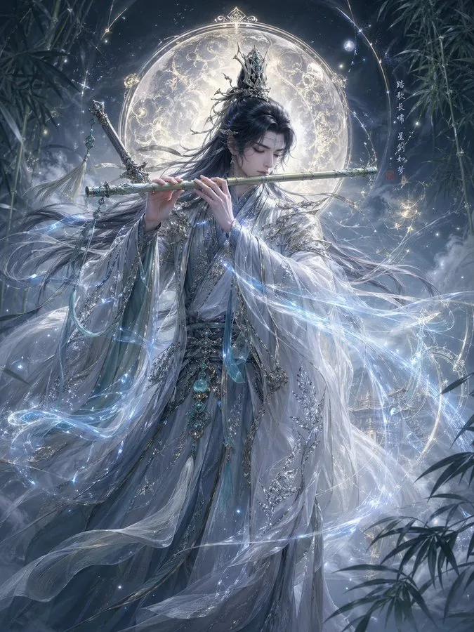 Oriental xianxia myth icon concept — Sonra