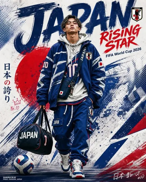 Japan fifa world cup 2026 sports poster