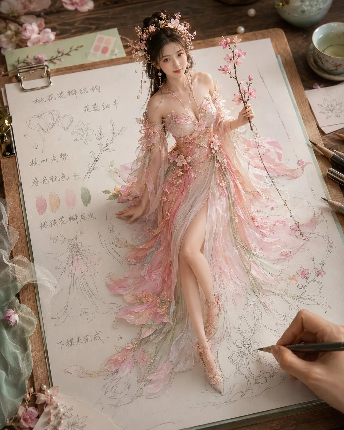 Paper to reality four seasons flower goddess raiment — Sonra
