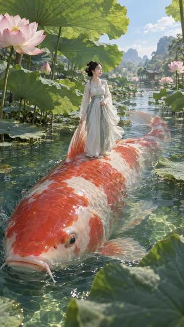 Chinese giant beast aesthetic surreal cinematic still