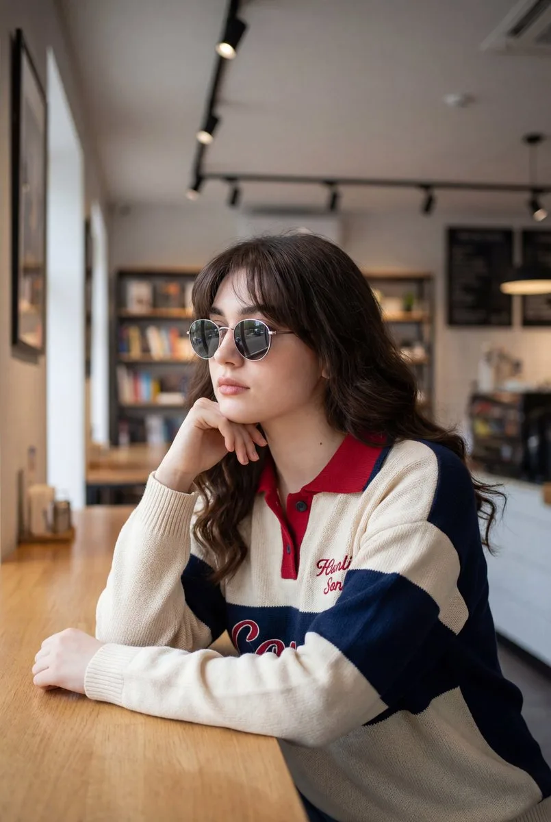 Lazy afternoon cafe girl — Sonra