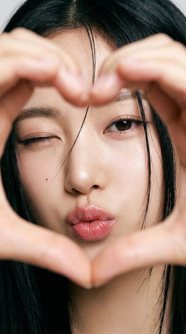 女生双手比出一个心形 — Sonra