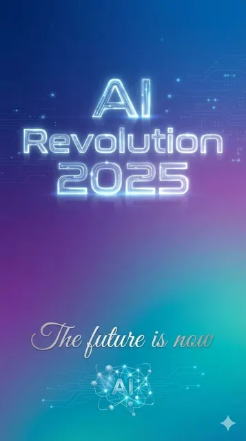 Minimalist ai tech poster