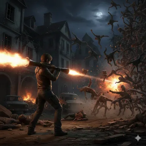 Biohazard rocket sweep
