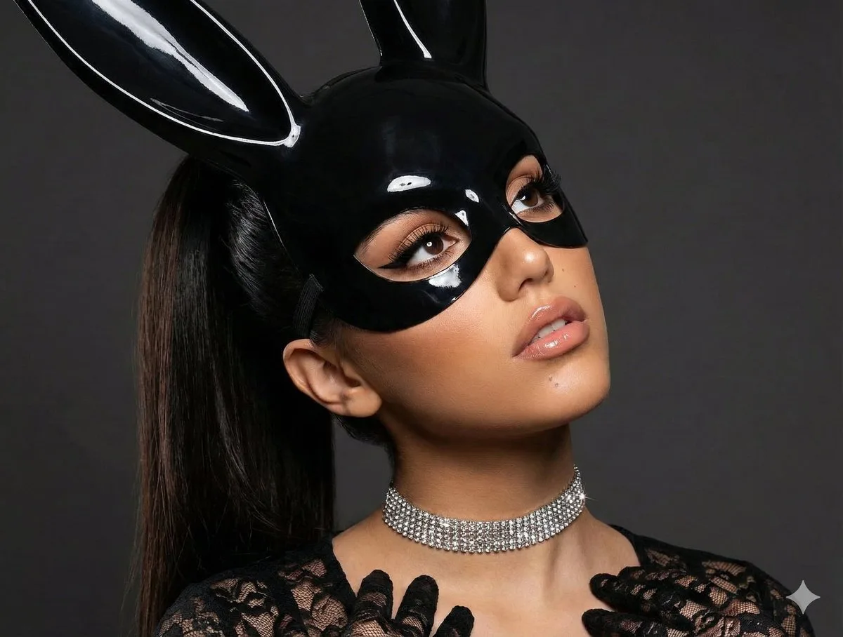 Luxury bunny mask glamour portrait — Sonra
