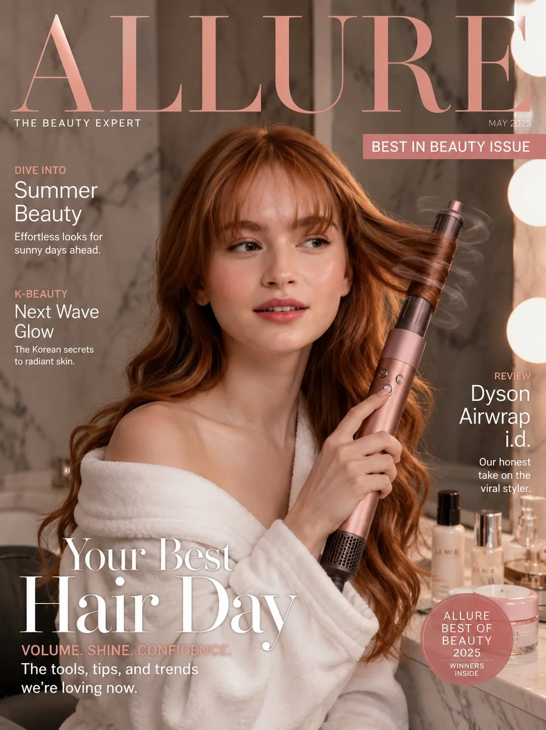 Prestige beauty magazine cover korean woman dyson — After