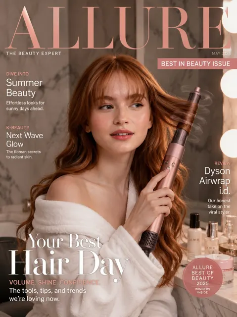 Prestige beauty magazine cover korean woman dyson