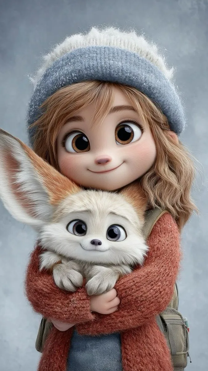 Autumn fairytale girl fox — After