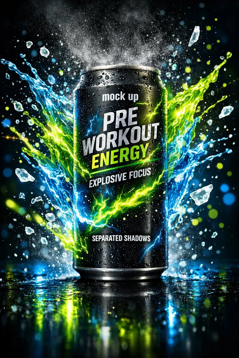 Neon electric energy drink — Sonra