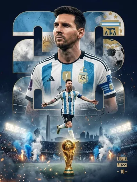Argentina national soccer team digital promo poster