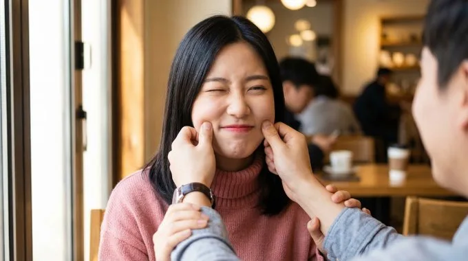 Playful sweet cafe moment — After