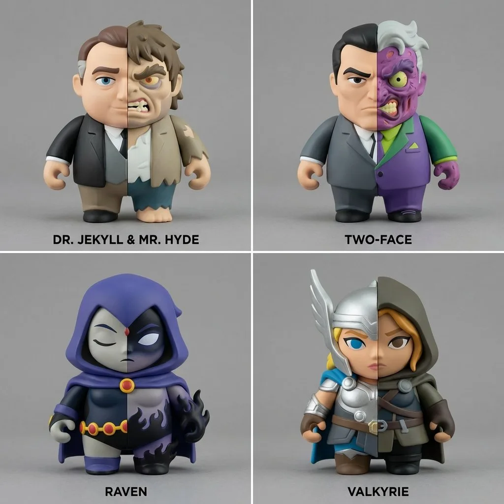 Split duality art toys — Sonra