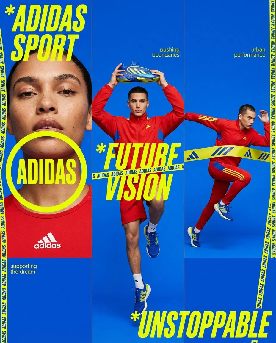 Dynamic triptych brand visual strategy — Sonra