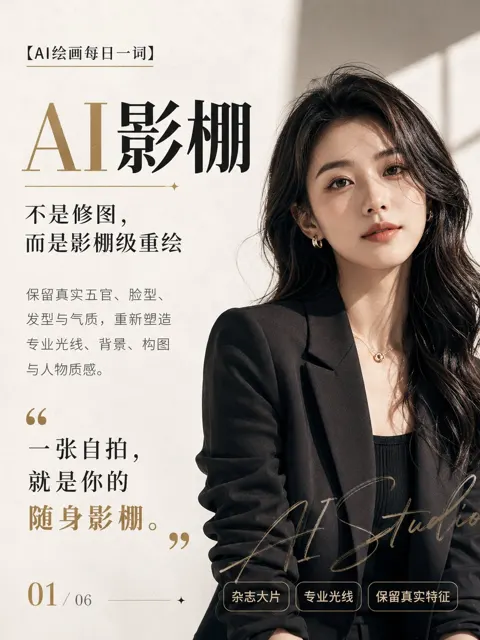 High end fashion magazine portrait generation