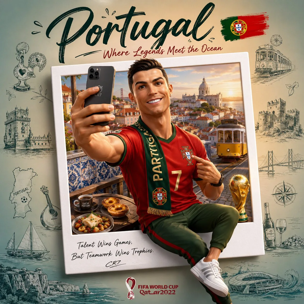 Ultra premium football travel poster 3d — After