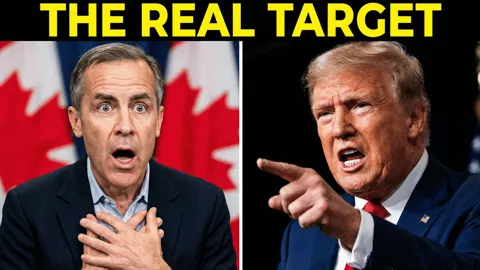 Trump angry points carney target