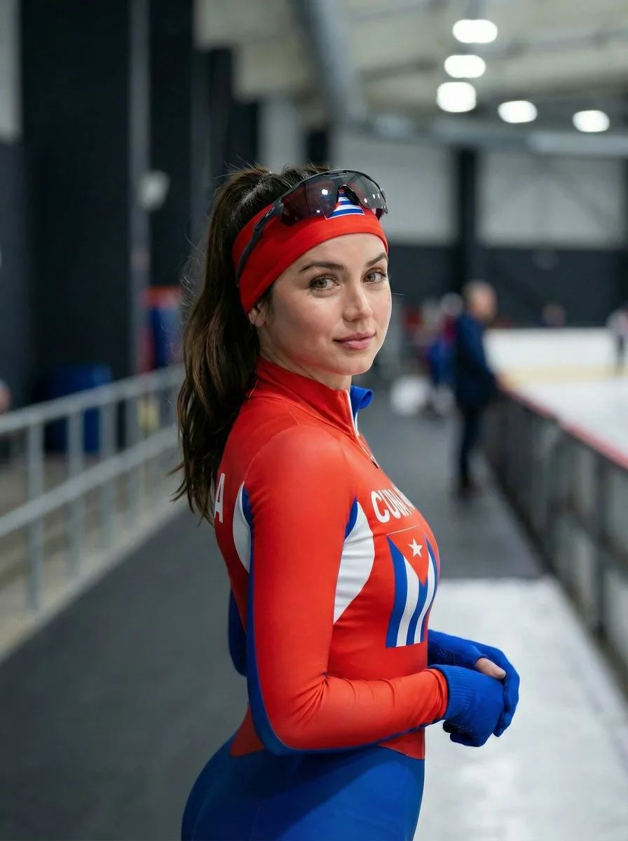 Usa speed skater look back — After