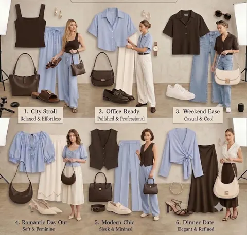 Minimalist fashion style guide editorial grid