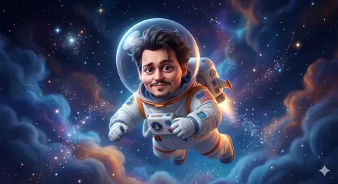 Dreamy pixar celebrity astronaut avatar
