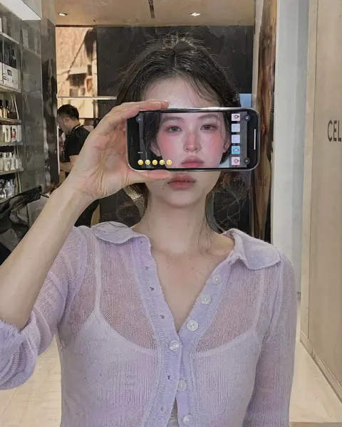 Ultra realistic iphone portrait woman store phone cover face
