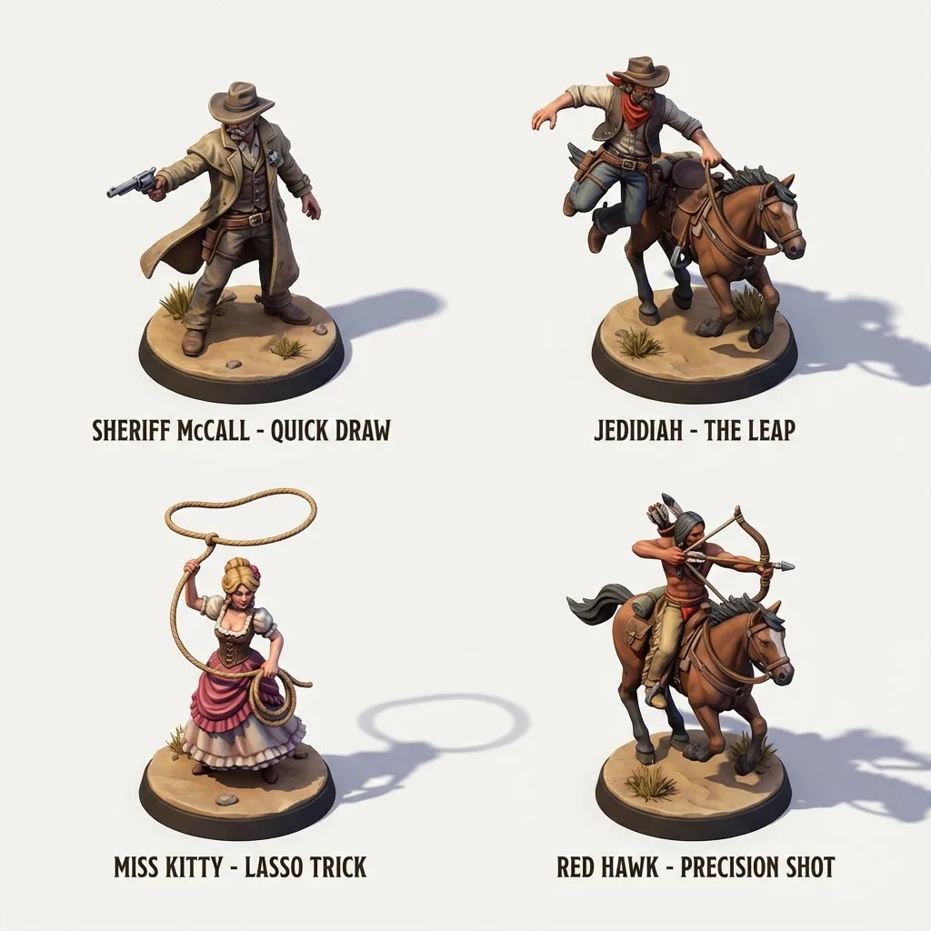 Ultra hd western cowboy 3d isometric model — After