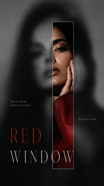 High end cinematic blurred reveal portrait poster