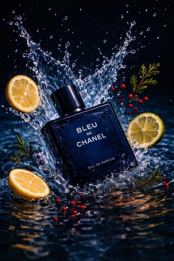 Blue splash bleu chanel ad — Sonra
