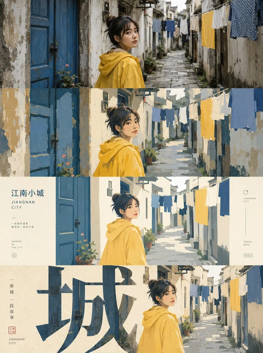 Multi layer art style poster design — After
