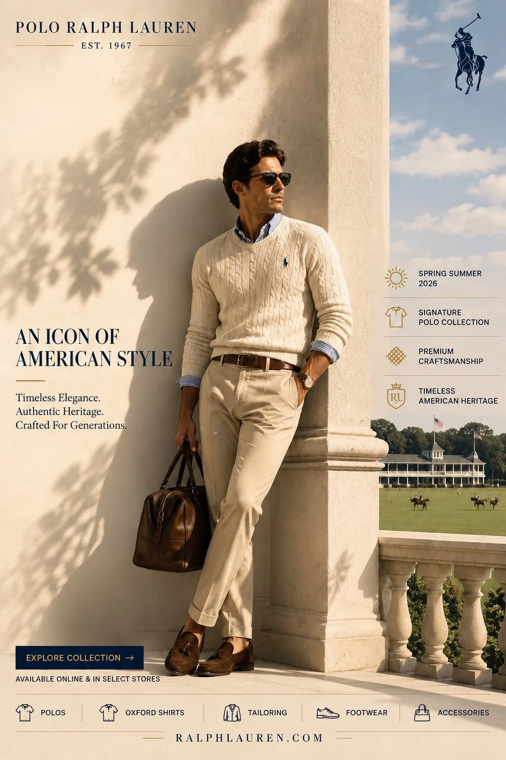 Polo ralph lauren luxury fashion brand social media campaign poster — After