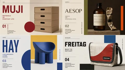 Modernist exhibition poster design prompt