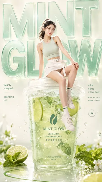 Premium fashion drink campaign ai prompt