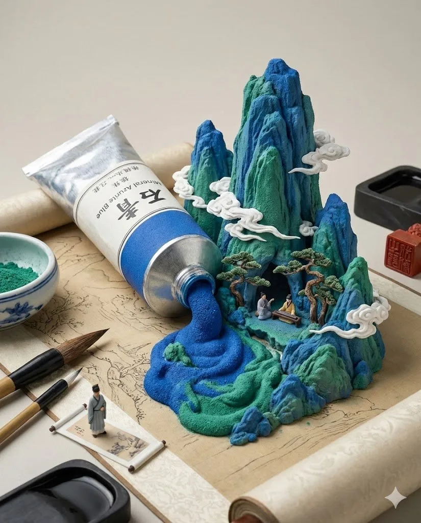 Pigment tube landscape — Sonra