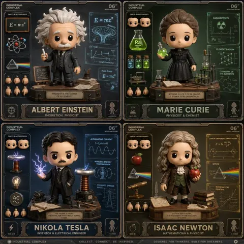 Q version scientist toy